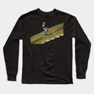 motocross enduro on the hill Long Sleeve T-Shirt